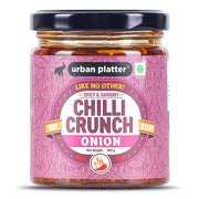 Urban Platter Onion Chilli Crunch, 180g (Spicy and Irresistibly Crunchy | Preservative-free | MSG-free)