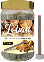 Parag Fragrances Loban Dhoop Sticks/Benzoin Dhoop Batti Grade-1 Jar (Pack of 1 x 200Gm) Long Lasting Perfume for 24 Hours Home Fragrance/Meditation/Dhoop for Pooja