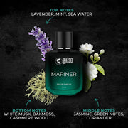 Beardo Whisky Smoke Bourbon Perfume 50ml & Mariner Perfume 50ml Combo | Long Lasting Perfume For Men | Oriental, Woody, Leathery | Fresh, Aqua Notes | Gift Set | Rakhi Gift for Brother | Gift for boyfriend | Gift for Men | Gift for Brother