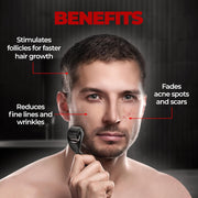 Beardo Beard & Hair Growth Oil 50ml & Derma Roller For Hair Growth 0.5 mm| Dermaroller | For Thicker & Longer Beard | Uneven, Patchy & Fast Beard Growth | For Stronger & Fuller Beard Hair