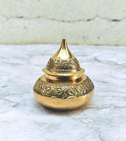 SHINDE EXPORTS brass sindur dani dibbi sindoor box dabbi for women (6CM)