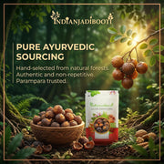 IndianJadiBooti Reetha Whole | Soapnut (Aritha) | Sapindus Mukorossi | Natural SLS-Free Hair Cleanser, Shampoo & Conditioner | Organic Laundry Alternative | Dried & Raw | 1kg Pack