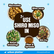 Urban Platter Shiro Miso, 500g (Light Miso Paste | Soy Based | Japanese Staple)