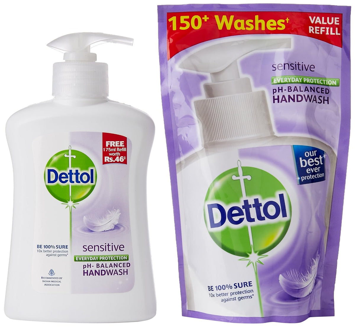 Dettol Liquid Soap - 200 ml (Sensitive) - 185 ml (Orginal)