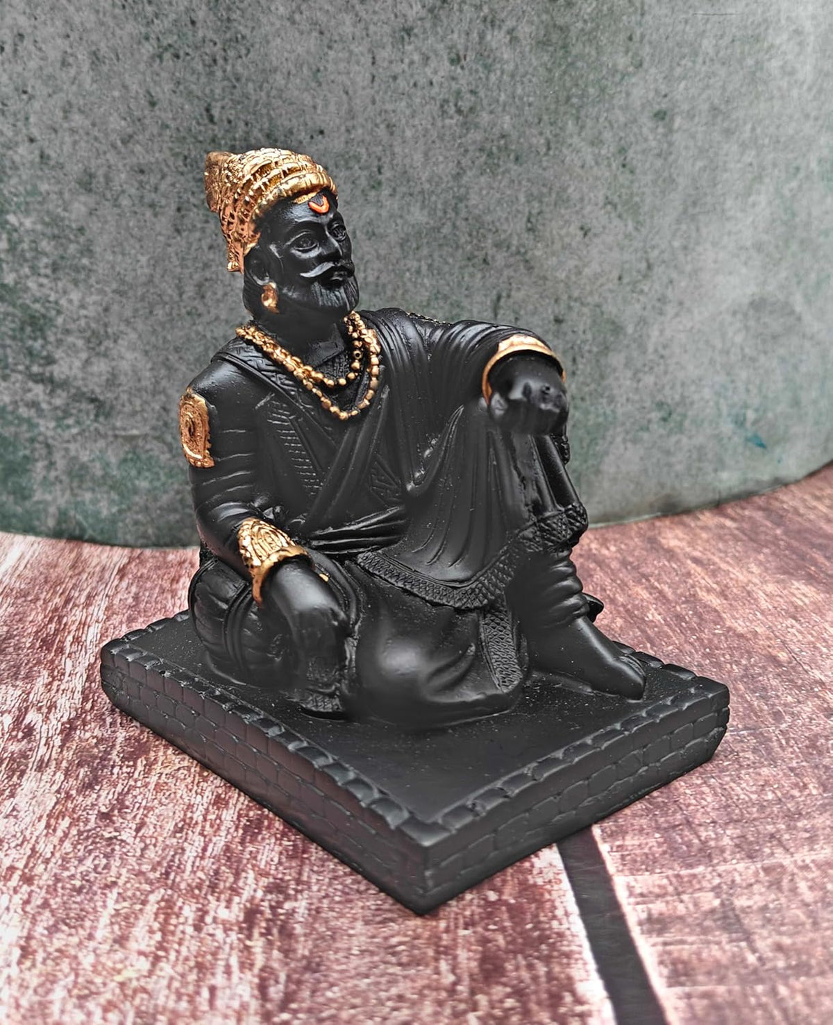 SHINDE EXPORTS chatrapati Shivaji maharaj Idol Statue for Home Gift car Dashboard