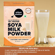 Urban Platter Soya Milk Powder, 500g (Soy-Based Dairy Alternative | Unsweetened | 49% Protein | Plant-Based | Non GMO)