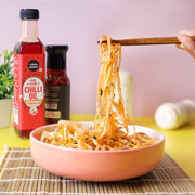 Urban Platter Chilli Oil, 240ml (Condiment, Hot and Spicy, Peppers and Spices Infused Oil, Add to pastas, Pizzas, Salads, soups)