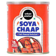 Urban Platter Soya Chaap in Brine, 800g (Canned | Chunks on Stick | Drained Weight - 500g, Rich in Plant Protein| Soy Chap)
