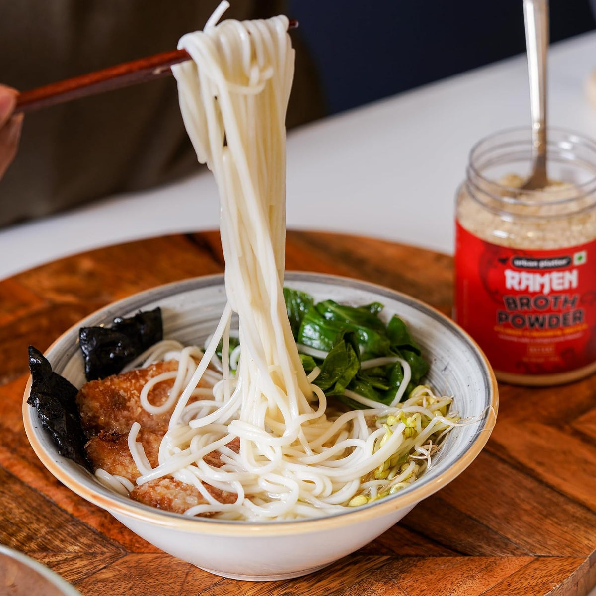 Urban Platter Japanese-Style Ramen Broth Powder, 150g (Plant-Based | Instant Soup Base | MSG-free | Umami-Rich)