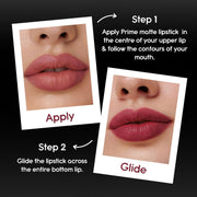 INSIGHT Prime Matte Lipstick - 3.8g |Satin Matte Finish |All day Comfort Wear | Infused with Hyaluronic Acid & Rosehip Oil |(IRISH COFFEE)