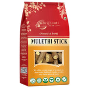 Brijbooti Mulethi Stick 200 Gram - Licorice Root - mulethi sticks for throat - Yashtimadhu - Liquorice - Skin and Hair Care