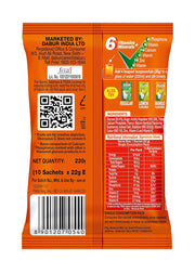 Dabur Glucoplus C Glucose Powder (Orange Flavour) 22gx10 Pouch