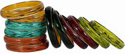 NMII Beautiful Matte Finish Transparent Multicolor Glass Kada for Women & Girls on Different Occasions