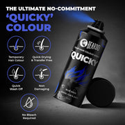 Beardo Quicky Hair Color - Blue Edge, 50 ml | Temporary 1-Day 1-Wash | DIY Instant Hair Color Makeup for Men | No Bleach | No Ammonia | No Damage