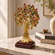 DSH Kalpavriksha Tree Showpiece for Home Décor | Wish Fulfilling Tree of Life Decorative Sculpture | Symbol of Prosperity, Growth & Good Fortune | Tabletop Décor & Gift (Large)