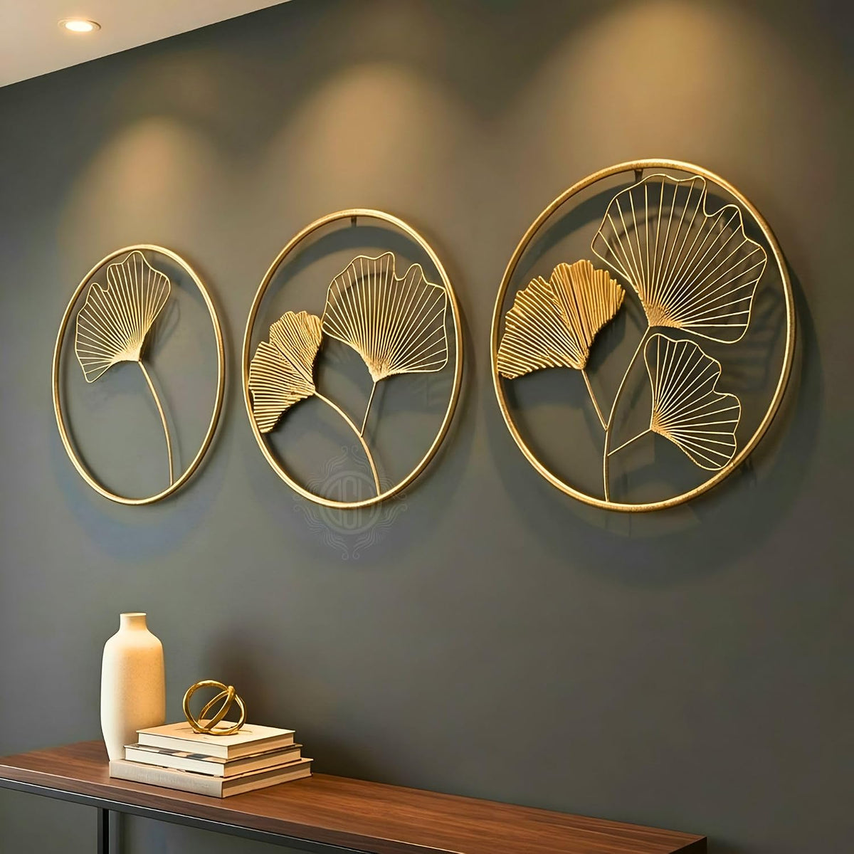 DSH CRAFTING YOUR CURIOSITY Metal Wall Art Wall Sculptures Hanging Perfect For Home Decorations Living Room Bedroom. (03-RING-3P)