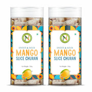 NatureVit Mango Slice Churan 400g | Sweet & Tangy Digestive Aam Chur | Raw Mango Slices & Indian Spices | Natural Mouth Freshener | After-Meal Snack