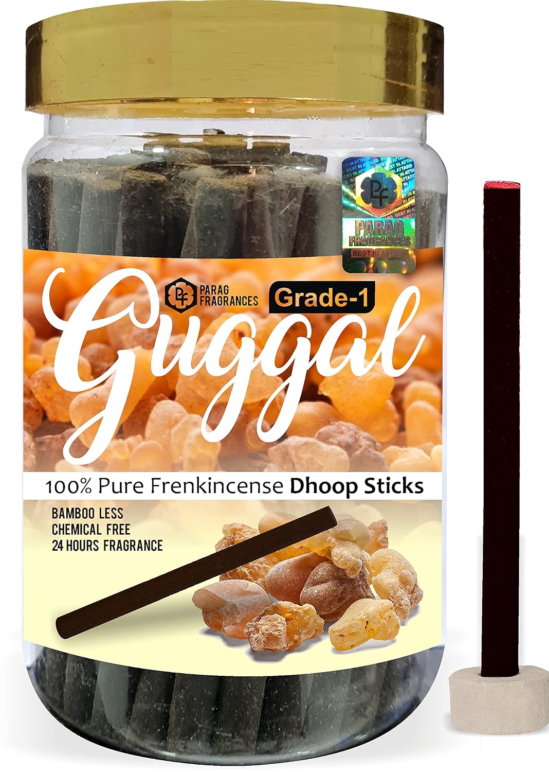 Parag Fragrances Herbal Gugal Economic Dhoop Sticks Jar 200gm