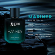 Beardo Whisky Smoke Bourbon Perfume 50ml & Mariner Perfume 50ml Combo | Long Lasting Perfume For Men | Oriental, Woody, Leathery | Fresh, Aqua Notes | Gift Set | Rakhi Gift for Brother | Gift for boyfriend | Gift for Men | Gift for Brother