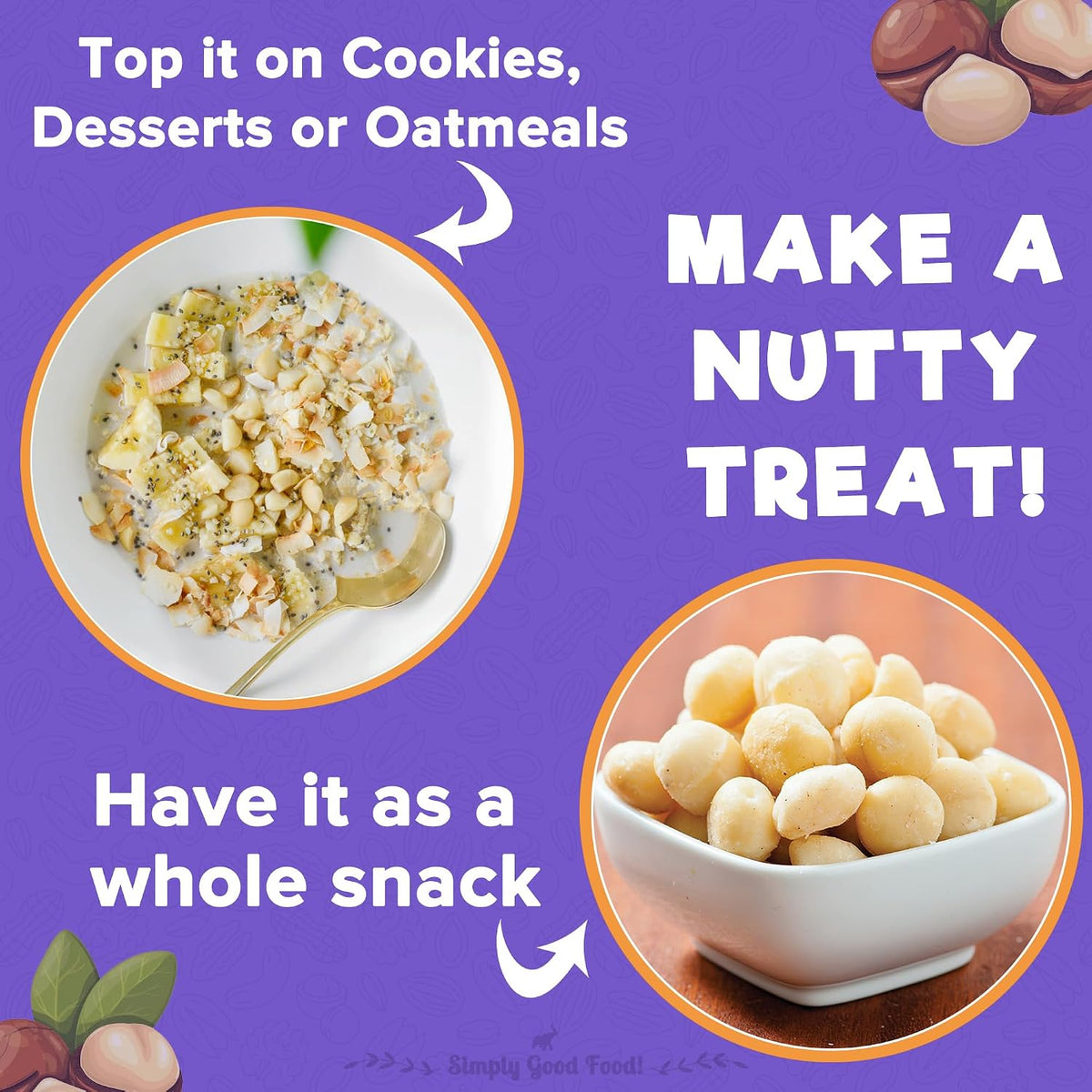urban platter Bold And Exotic Macadamia Nuts, 250G (Grade A, Crunchy, Perfect For Guilt-Free Snacking), Dry Fruit