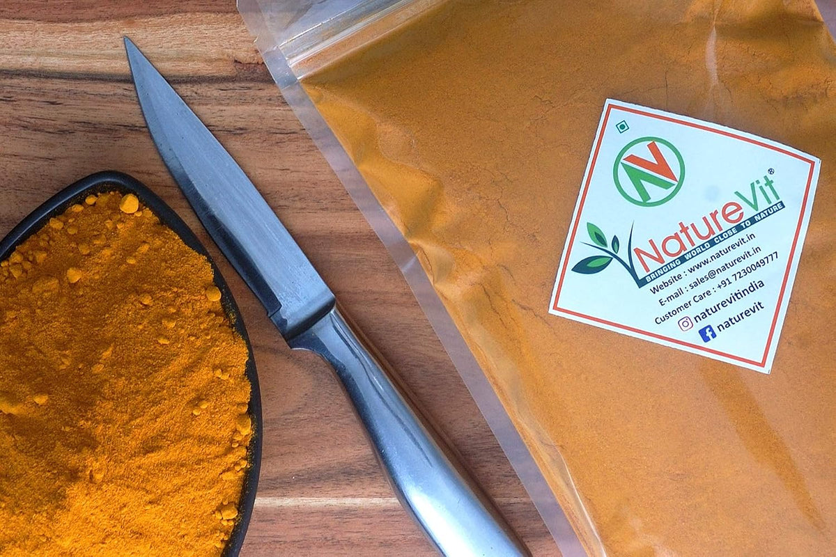 NatureVit Lakadong Turmeric Powder 2 Kg | High Curcumin (7-9%) Haldi | Pure & Natural | From Meghalaya | Immunity Booster, Anti-Inflammatory & Antioxidant Rich | Golden Milk & Cooking