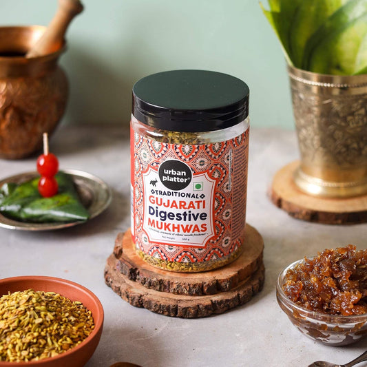 urban platter Traditional Gujarati Digestive Mukhwas, 200 Grams(Mouth Freshener Digestive After-Meal Snack Rich In Fibre)