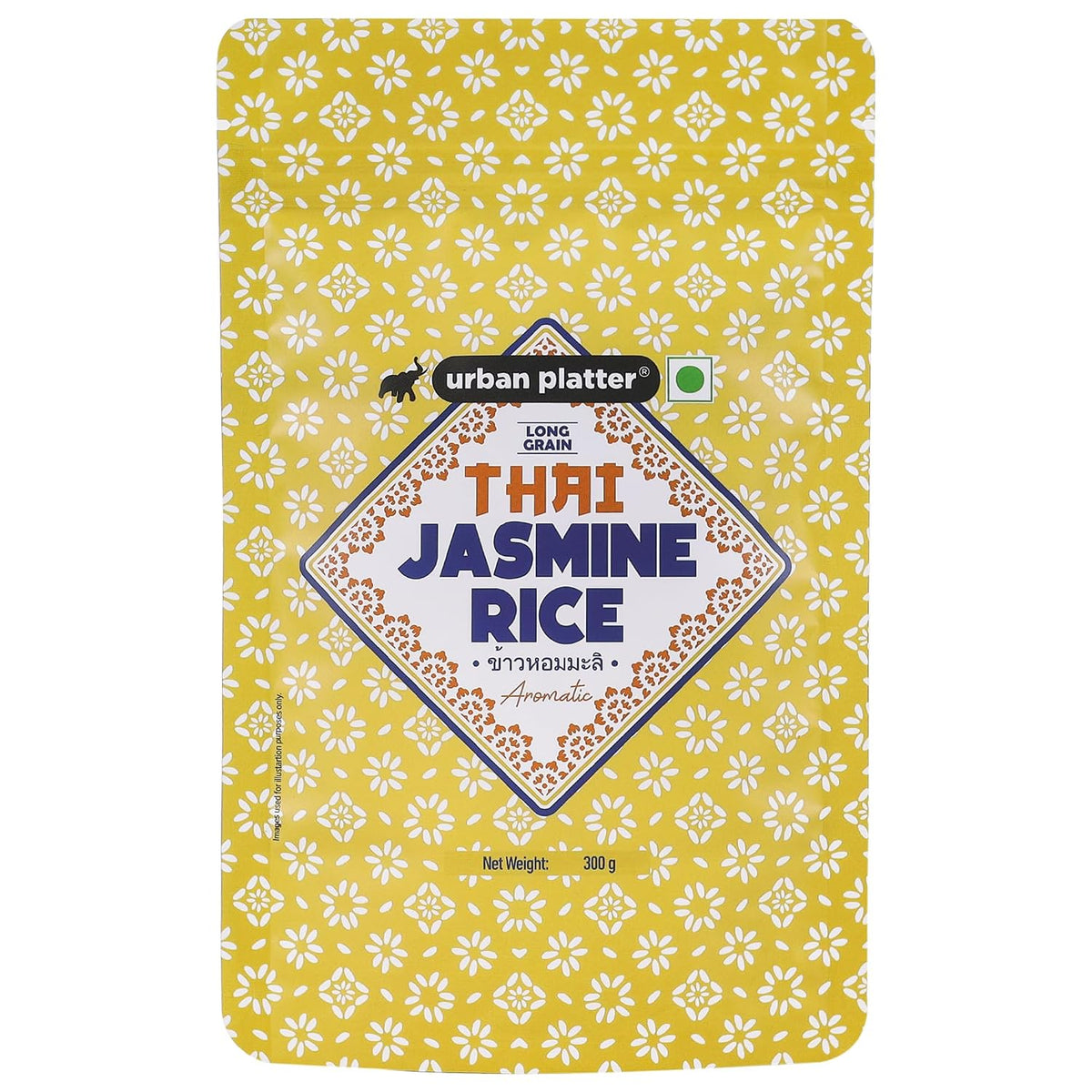 Urban Platter Thai Jasmine Rice, 300g (Aromatic Long-Grain Rice | Soft & Fluffy Texture | Asian Pantry Staple)