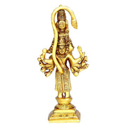 Aalayam Selveer Panchmukhi Hanuman Brass Statue Standing | Panchmukha Hanuman Brass | Brass Panchmukhi Hanuman 13cm Height Brass Gold Colour 1 Piece