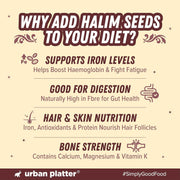 Urban Platter Halim Seeds, 400g (Garden Cress/Aliv Seeds, Protein & Fiber Rich Superfood, Nutrient Dense Seed for Laddoos, Halwa & Traditional Recipes)