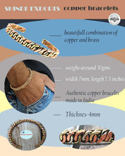 SHINDE EXPORTS pure original copper tamba kada bracelet for men and women boys