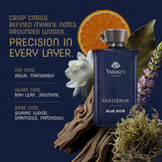 Yardley London Blue Noir | Eau De Parfum | Long Lasting International Perfume for Man | Citrus Marine Oakwood Fragrance | Upto 15% dosage | 100ml EDP| Ideal Gift for Man