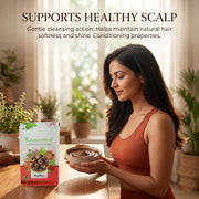 IndianJadiBooti Reetha Whole | Soapnut (Aritha) | Sapindus Mukorossi | Natural SLS-Free Hair Cleanser, Shampoo & Conditioner | Organic Laundry Alternative | Dried & Raw | 1kg Pack