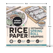 Urban Platter Round Rice Paper Sheets, 400g (Vietnamese Spring Roll Wrappers | Gluten Free | 16 cm Each | Easy to Roll | 80-85 Sheets per pack)
