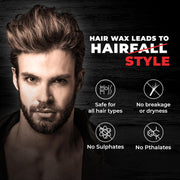 Beardo Stronghold Hair Wax, 50gm (Pack of 2) | Crystal Hair Wax | Hair Wax Men | Styling Wax | Glossy Finish | Shine | Strong Hold, Restylable Anytime, Easy Wash Off Hair Wax