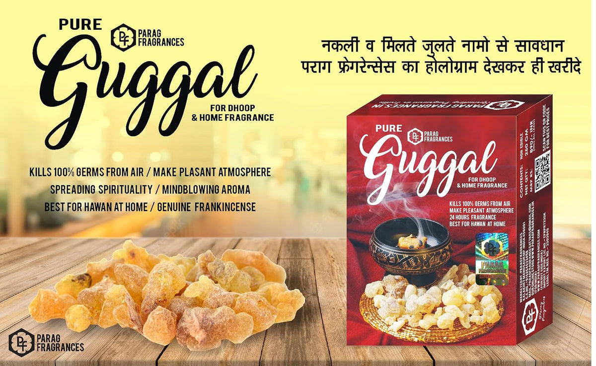 Parag Fragrances Chandan Gatta Dhoop Sticks / चंदन गट्टा धूप स्टिक 20 Thick Sticks Pack Real Sandalwood Oil & Sandalwood Powder for Meditation, Home Fragrances and Worship