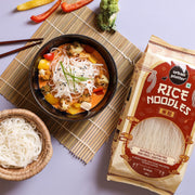 Urban Platter Rice Noodles, 400g (Naturally Gluten Free, Made with Rice Flour, No Additives, Ideal for Pan Asian Cooking)