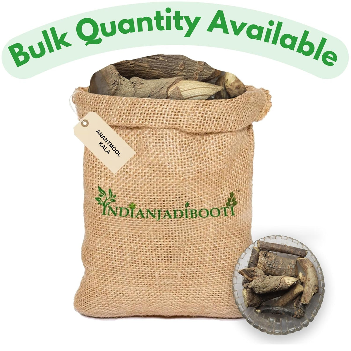 IndianJadiBooti Pure Anantmool Root (Indian Sarsaparilla) | Traditional Ayurvedic Botanical for Systemic Cooling, Skin Vitality & Pitta-Grounding Wellness, 250 Grams Pack