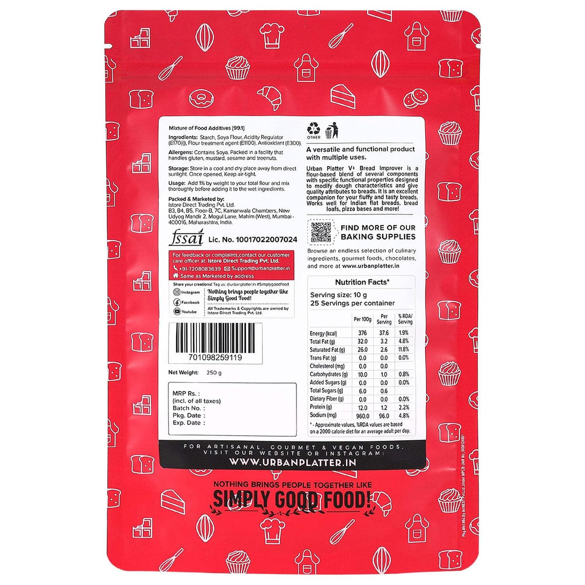 Urban Platter V+ Bread Improver, 250 g