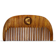 Beardo Compact Wooden Comb | Style your beard hassle-free | Pocket-size Elegant Comb for hair & Beard styling | Light Weight For Healthy & Stylish Beard