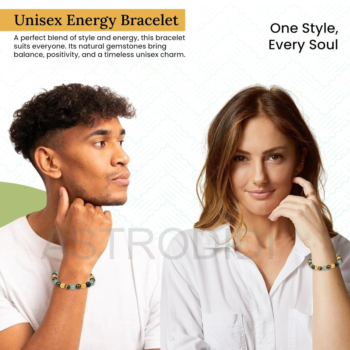 ASTRODIDI Natural Certified Dhan Yog Prapti Money Magnet Stone Bracelet for Attracts Wealth, Money Luck and Prosperity | Combination of Real Pyrite, Citrine, Green Aventurine and Tiger Eye Gemstone
