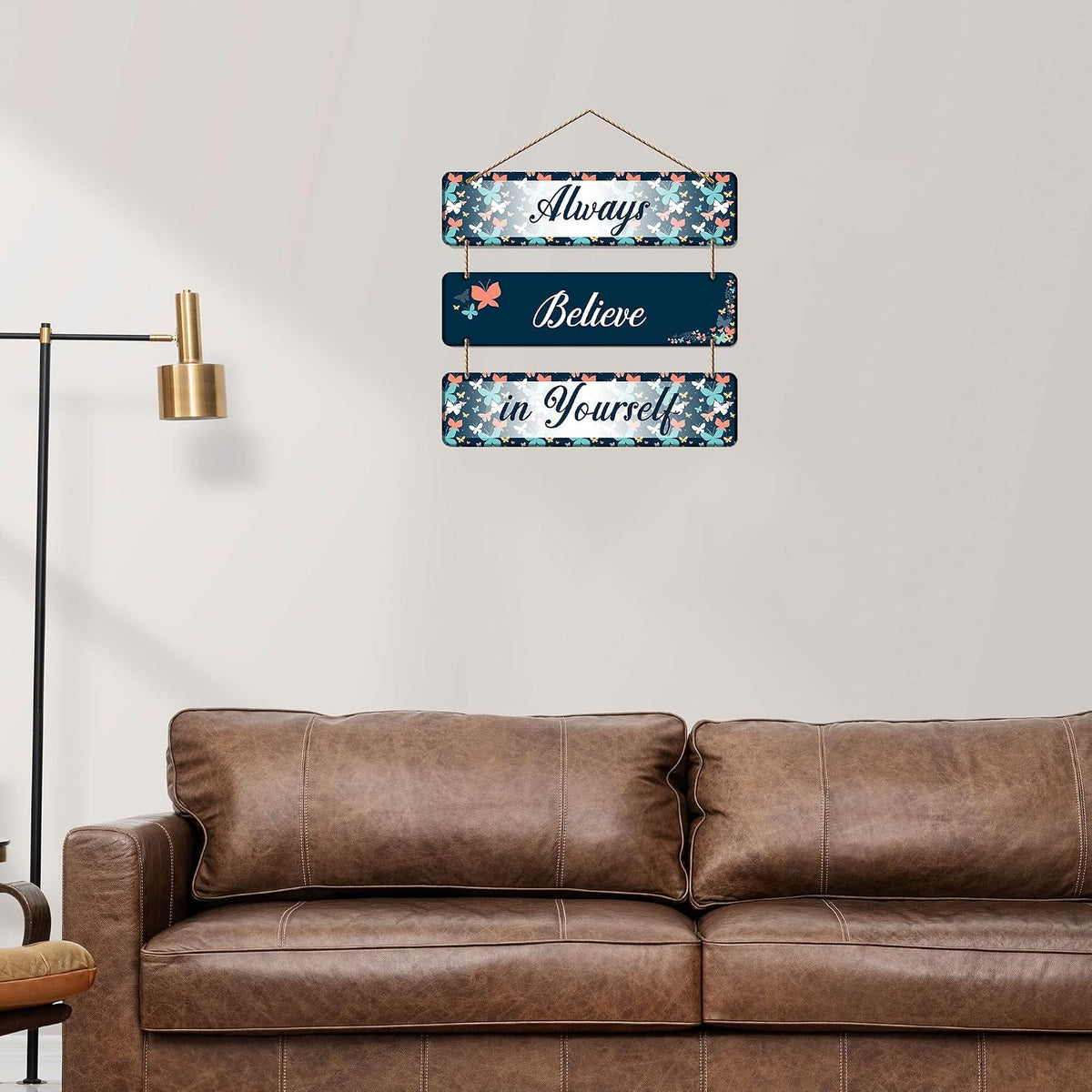 Artvibes Always Believe in Yourself Decorative Wall Art | Quotes Decor Item | Motivational Wall Decor | Wall Accent | Graphic Art | Gift Items | Office Wall Decoration Items (WH_5311N)