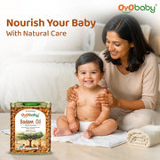 OYO BABY 100% Pure Wood Pressed Sweet Almond Oil for Baby - 100ml | Enriched with Vit E, Omega 3 & 6 | FSSAI Approved, Pediatrician Tested | Baby Massage Oil | Rogan Badam Oil