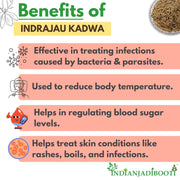 IndianJadiBooti Indrajau Kadwa,Holarrhena Pubescens | Bitter Inderjau Seeds for Healthy Sugar Levels & Digestion | Natural Kutaj Beej for Detox & Madhumeha | Raw & Pure | (400 Grams) | Pack Of 3