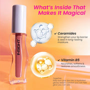 INSIGHT Hydra Creamy Lip Sheen - Runway Rose | Glossy Finish | 2 in 1 Lipstick + Gloss | Infused with Ceramides & Vitamin B5 | One Swipe Rich Color (2.5 g) (Pack of 2)