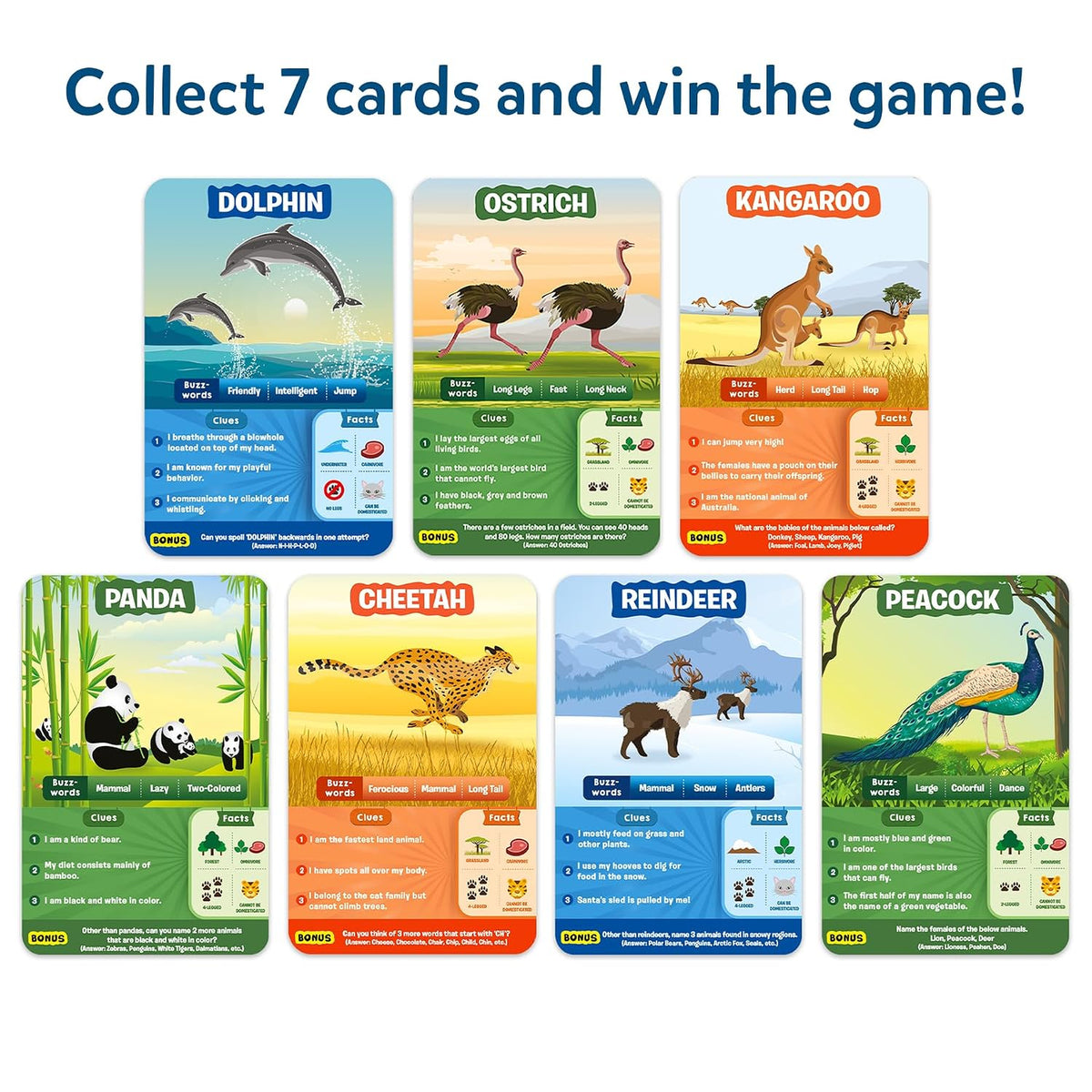 Skillmatics Guess in 10 – Animal Kingdom, Card Game for Kids & Families