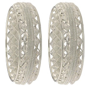 NMII Traditional Plated Metal Bangles Kada Set For Women & Girls With Beads & Pearls | Women's Bangles | Fashion Bangle | Premium Kada Set For Wedding, Occasions Fashion Jewelry - Set Of 2