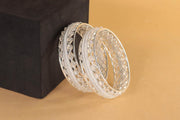 NMII Traditional Plated Metal Bangles Kada Set For Women & Girls With Beads & Pearls | Women's Bangles | Fashion Bangle | Premium Kada Set For Wedding, Occasions Fashion Jewelry - Set Of 2