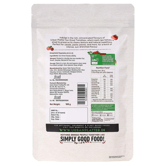 Urban Platter Sun Dried Tomato, 100g