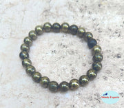 SHINDE EXPORTS Natural Pyrite Gemstone Bracelet for Men and Women