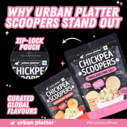 Urban Platter Chickpea Scoopers - Himalayan Pink Salt, 50g (Popped Chips | Lightly Salted | Air Popped, Not Fried)